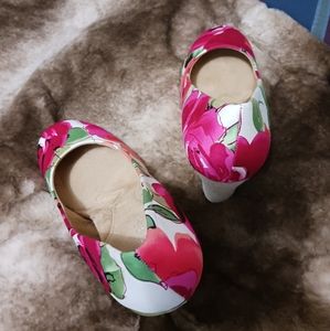 Aersole floral wedge shoes